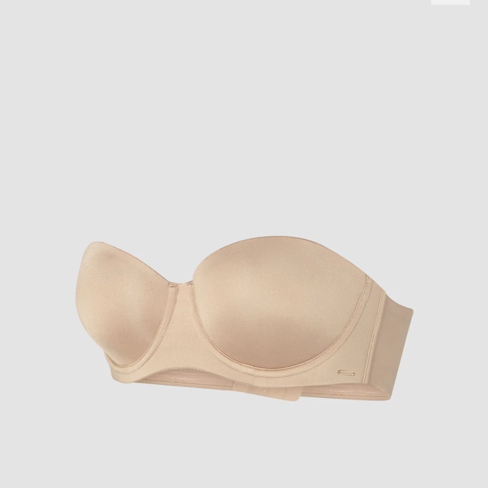 Seamless Tan Strapless Bra
